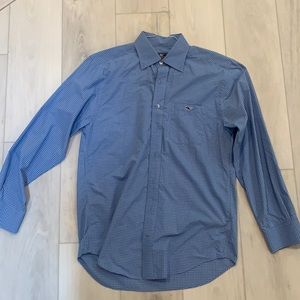 Men’s vineyard vines blue size small button down shirt